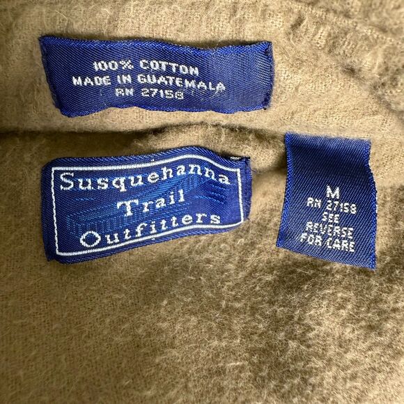 vintage Susquehanna Trail Outfitters Men's Sz M Flannel 100% Cotton Button 2/$15 - Picture 7 of 10